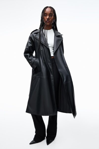 Suni Deri Trenckot - Resim 1