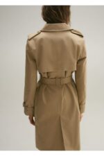 Klasik Kemerli Trenckot - Resim 4