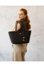 Siyah Kadin Omuz Cantasi Us25655 Online Exclusive - Resim 3