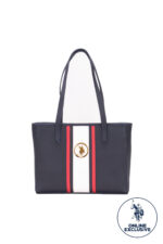 Lacivert Beyaz Kirmizi Kadin Omuz Cantasi Us8029 Online Exclusive - Resim 1