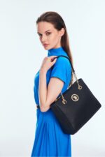 Siyah Siyah Kadin Omuz Cantasi Us8706 Online Exclusive - Resim 2