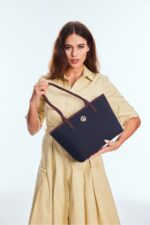 Lacivert Bordo Kadin Omuz Cantasi Us3075 Online Exclusive - Resim 3