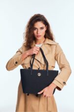 Siyah Siyah Kadin Omuz Cantasi Us3075 Online Exclusive - Resim 3