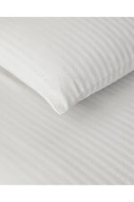 Crystal Ipeksi Twill Cift Kisilik Nevresim Takimi 200X220 Cm Beyaz - Resim 4