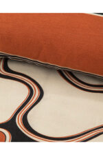 Abstract Art Dijital Baskili Soft Cotton Cift Kisilik Nevresim Seti Bej - Resim 1