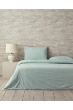 Fancy Flowers Cift Kisilik Nevresim Takimi Yesil - Resim 1