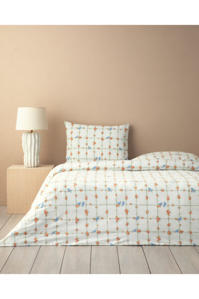 Mystery Birds Cift Kisilik Nevresim Seti Yesil - Resim 1