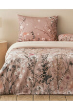 Sweet Spring Dijital Baskili Soft Cotton Cift Kisilik Nevresim Takimi Gul Kurusu - Resim 1