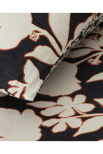 Grandiflora Dijital Baskili Soft Cotton Cift Kisilik Nevresim Seti Antrasit Terracotta - Resim 3