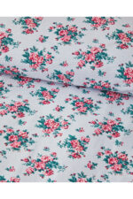 Rose Harmony Cift Kisilik Nevresim Seti Mavi - Resim 3