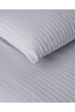 Crystal Ipeksi Twill Cift Kisilik Nevresim Takimi 200X220 Cm Mavi - Resim 4