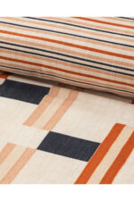 Timeline Dijital Baskili Soft Cotton Cift Kisilik Nevresim Seti Terracotta - Resim 1