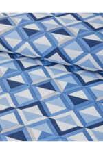 Mini Argyle Cift Kisilik Nevresim Takimi Mavi - Resim 3