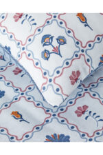 Ornate Fancy Pamuklu Cift Kisilik Nevresim Seti 200X220 Cm Mavi - Resim 3