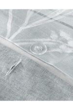 Flower Heaven Dijital Baskili Soft Cotton Cift Kisilik Nevresim Takimi Gri - Resim 4