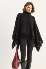 Kadin Bogazli Puskullu Triko Panco Tp251007 60283722 - Resim 3