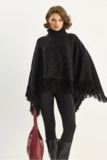 Kadin Bogazli Puskullu Triko Panco Tp251007 60283722 - Resim 4