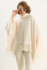 Kadin Bogazli Puskullu Triko Panco Tp251007 60283722 - Resim 2