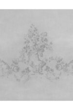 Cicek Desen Baskili Hurc Gri 52X28X21 Cm - Resim 3