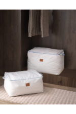 Nuage 2 Li Baskili Hurc Beyaz Acik Mavi - Resim 1