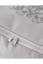 Cicek Desen Baskili Hurc Gri 64X41X35 Cm - Resim 2