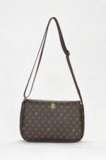 Kahve Monogram Kadin Omuz Cantasi 05Po22Y1550 - Resim 2