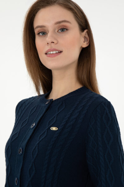 Kadin Lacivert Triko Hirka 50297097 Vr033 - Resim 2