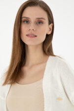 Kadin Krem Melanj Triko Hirka 50297102 Vr159 - Resim 2