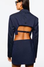 Super Crop Blazer - Resim 4