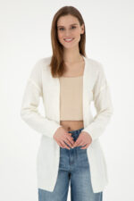 Kadin Krem Melanj Triko Hirka 50297102 Vr159 - Resim 3