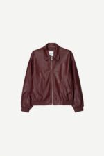 Oversize Suni Deri Ceket - Resim 2