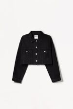 Crop Denim Ceket - Resim 2