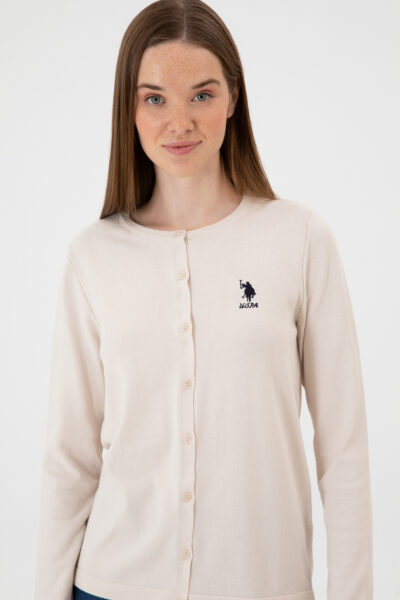 Kadin Krem Basic Triko Hirka 50313624 Vr071 - Resim 2