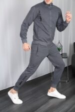 Erkek Fume Fermuarli Esofman Takim - Resim 1