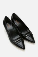 Siyah Kadin Topuklu Ayakkabi - Resim 2