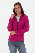 Kadin Fusya Fermuarli Dik Yaka Polar Sweatshirt 50316729 Vr023 - Resim 1