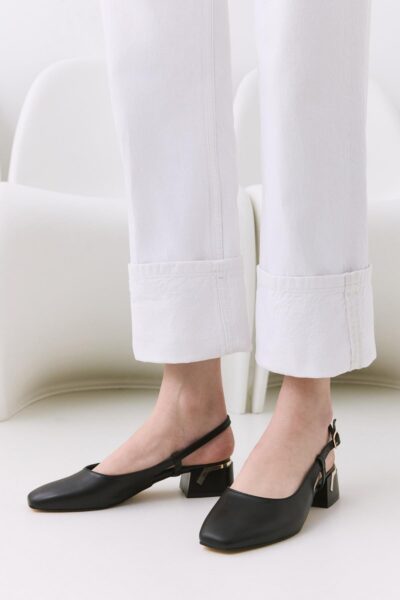 Siyah Klasik Topuklu Ayakkabi 01Ayy308210A100 - Resim 2