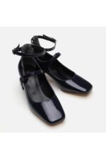 Lacivert Kadin Klasik Topuklu Ayakkabi 01Ayy295020A680 - Resim 4