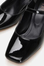 Siyah Kadin Klasik Topuklu Ayakkabi 01Ayy299070A100 - Resim 3