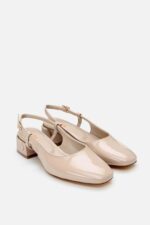 Bej Klasik Topuklu Ayakkabi 01Ayy308200A310 - Resim 4