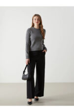 Lcw Vision Gri Bisiklet Yaka Kadin Triko Kazak - Resim 2