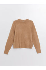 Bisiklet Yaka Kadin Triko Kazak W49706Z8 - Resim 1