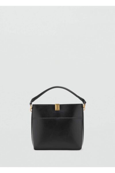 Metal Detayli Bucket Canta - Resim 2