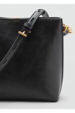 Metal Detayli Bucket Canta - Resim 3