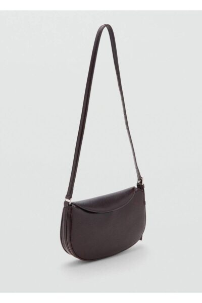 Tabaklanmis Gorunumlu Oval Capraz Canta - Resim 1