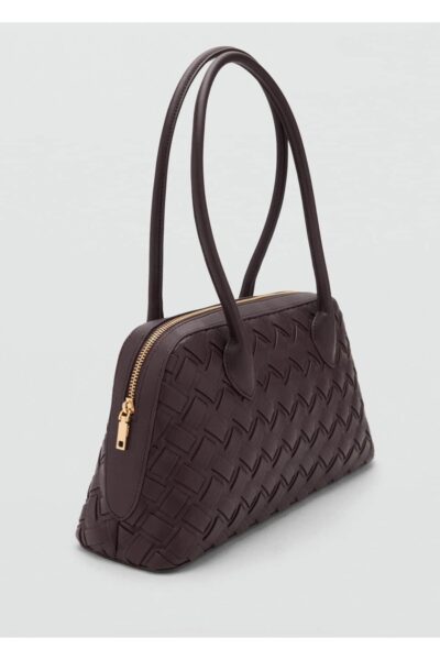 Orgu Desenli Bowling Cantasi - Resim 1