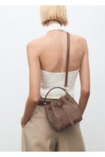 Logo Desenli Jakar Bucket Canta - Resim 4