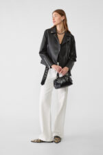 Suni Deri Biker Ceket - Resim 4