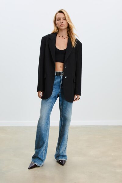 Cepli Oversize Blazer - Resim 1