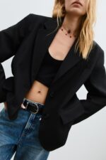 Cepli Oversize Blazer - Resim 3